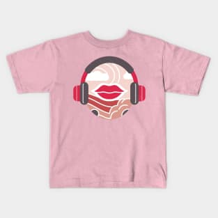 Boho Style ASMR Headphones Kids T-Shirt